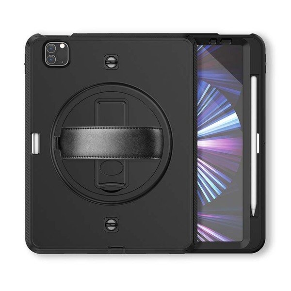 OUTDOOR CASE iPad 10,2&quot; (2019/2020/2021) / Pro 10,5&quot; / Air 10,5 (2018/2019) with front &nbsp;holder&nbsp;-&nbsp;black