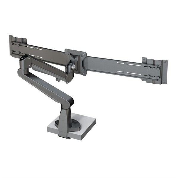 FORMING FUNCTION Stockholm Duo-Bar Monitor Arm, for 2 monitors, with gas spring, 6kg, VESA 100x100, Black