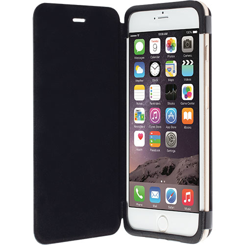 Krusell FlipCase, iPhone 6 Plus/6s Plus -suojakotelo, Musta