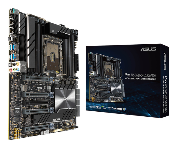 Asus MB Pro WS C621-64L SAGE/10 G CEB - moderkort