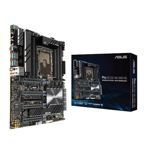 Asus MB Pro WS C621-64L SAGE/10 G CEB - moderkort