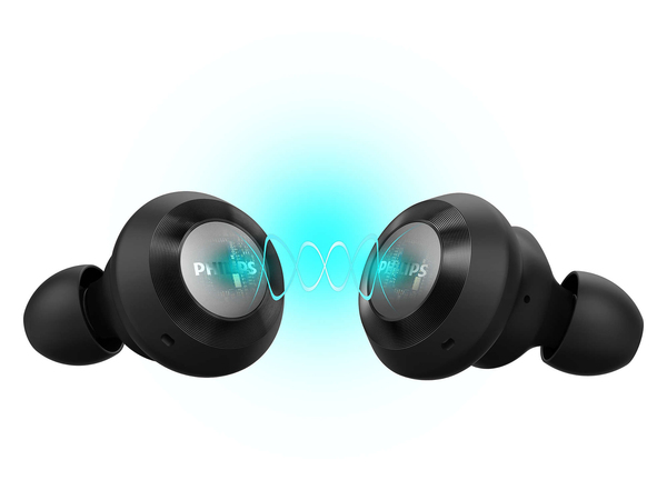 Philips T8505 ANC TWS - tr&aring;dl&ouml;s in-ear h&ouml;rlurar, Svart