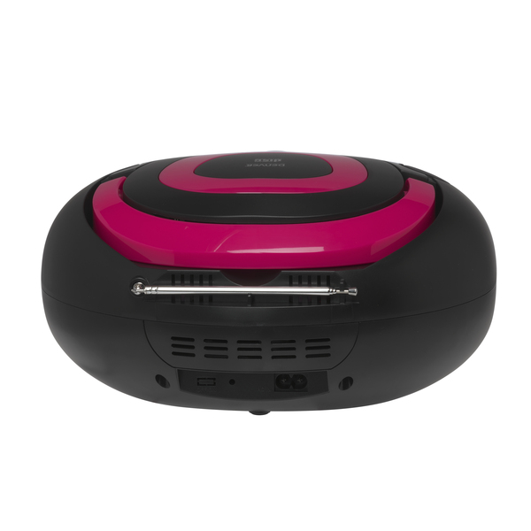 Boombox FM-Radio CD USB Bluetooth TCL-212BTP Svart/Rosa