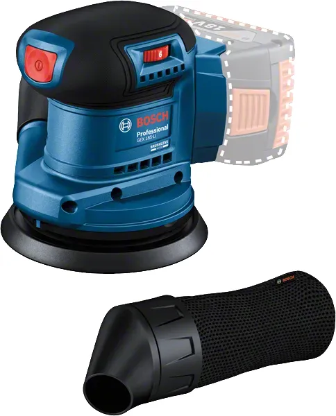 Bosch - 18V Random-Orbit Sander, GEX 185-LI, 125 mm, without battery or charger