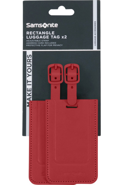 Samsonite TA Revolution Rectangle Polyuretan bagagetagg, r&ouml;d
