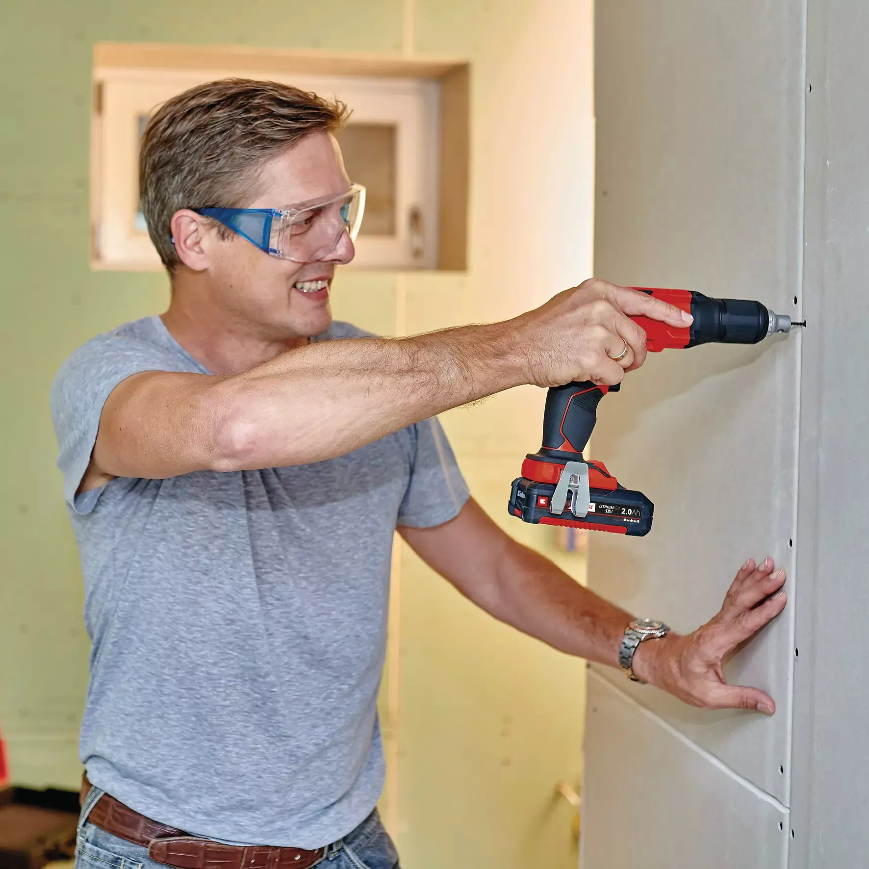 Einhell cordless drywall screwdriver TE-DY 18 Li Solo&nbsp;(red / black, without battery and charger)