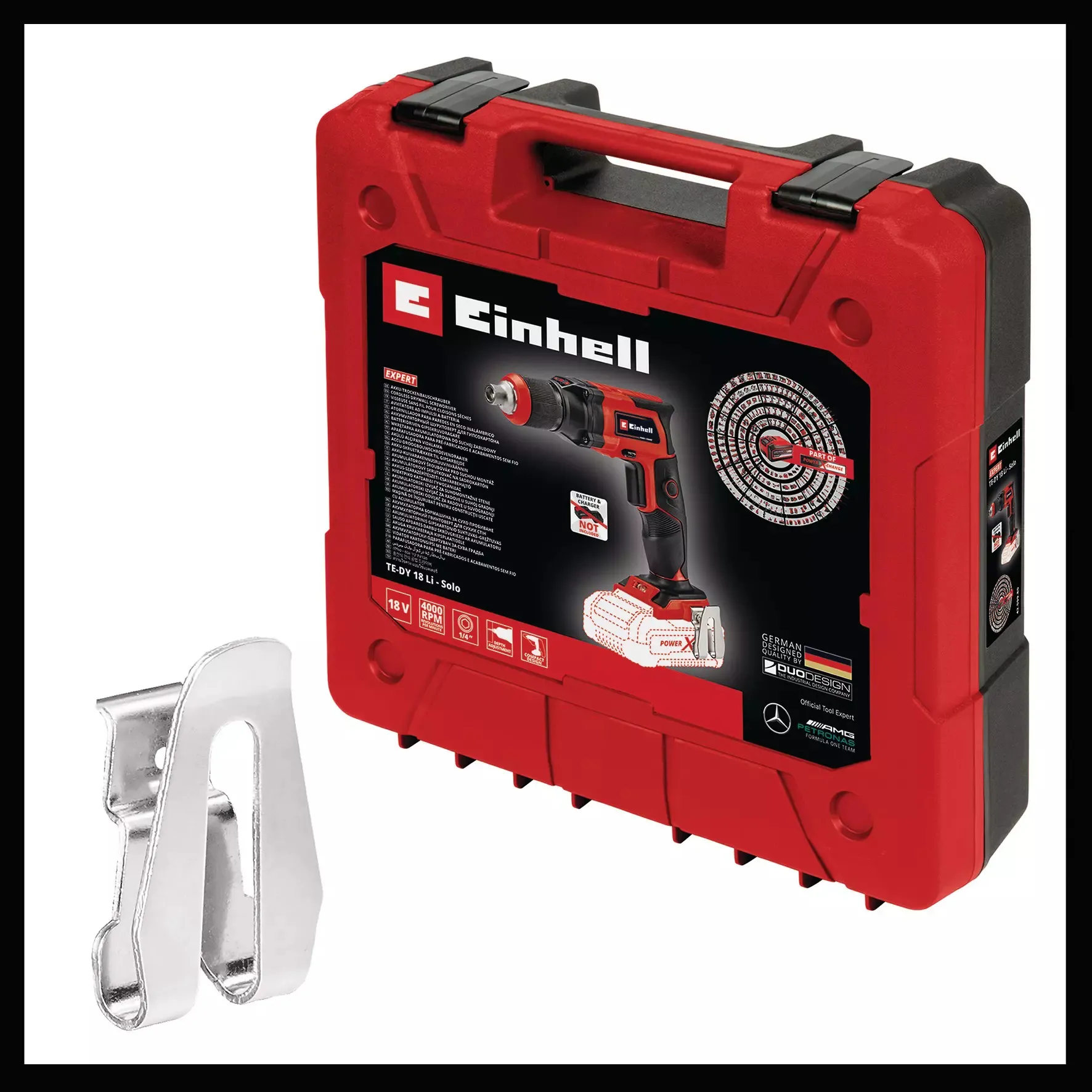 Einhell cordless drywall screwdriver TE-DY 18 Li Solo&nbsp;(red / black, without battery and charger)