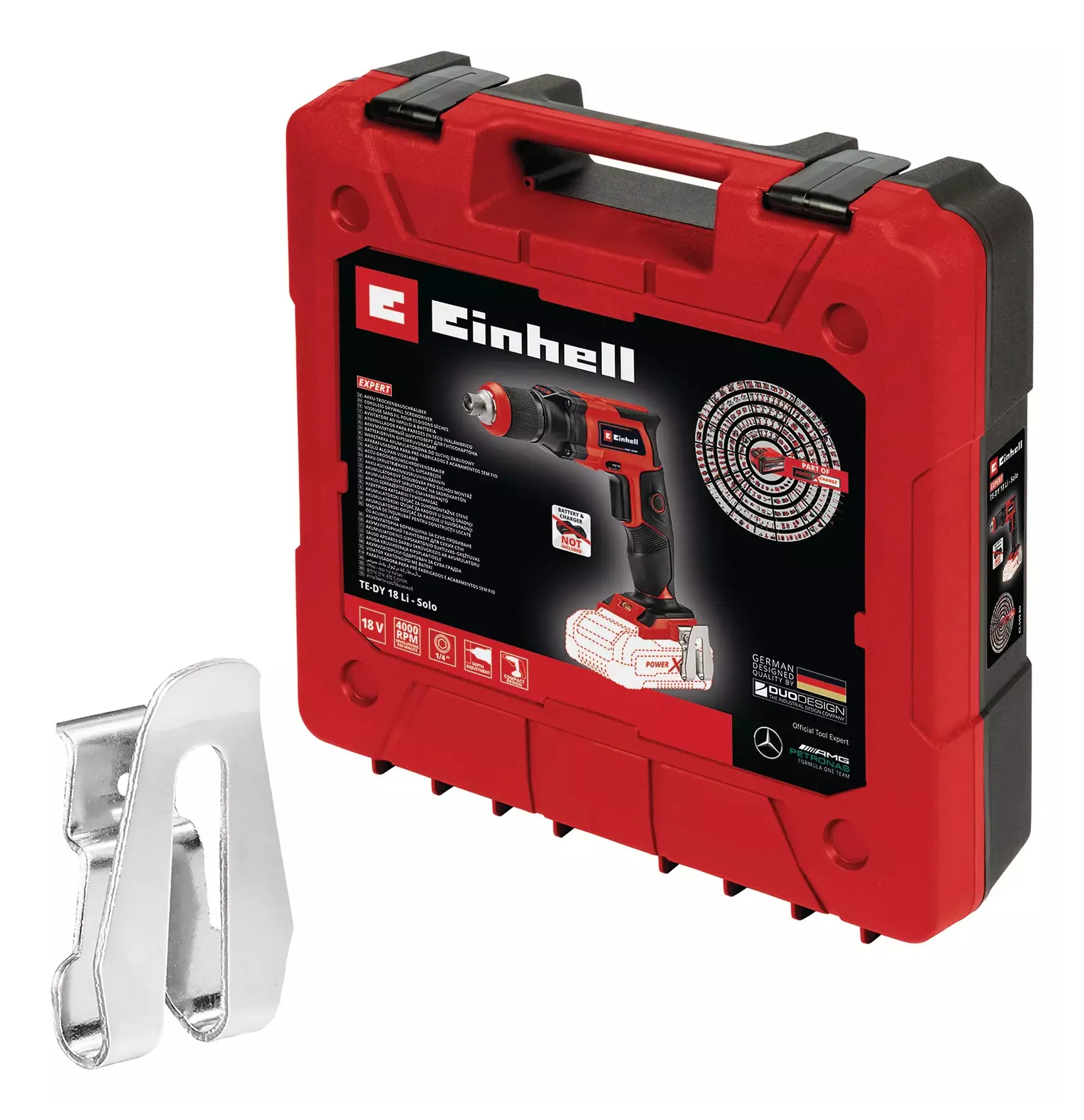 Einhell cordless drywall screwdriver TE-DY 18 Li Solo&nbsp;(red / black, without battery and charger)