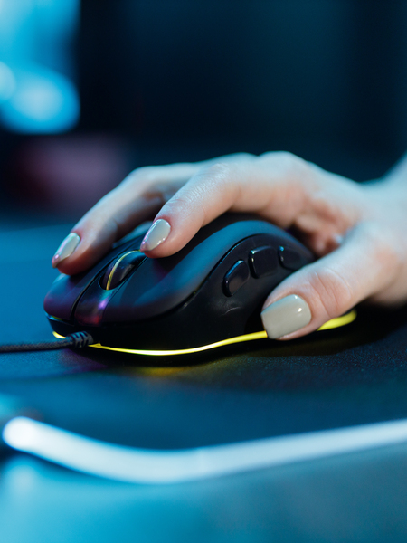 Surefire Silent Flight RGB-320 RGB Gaming Mousepad, 320x260 mm, Black