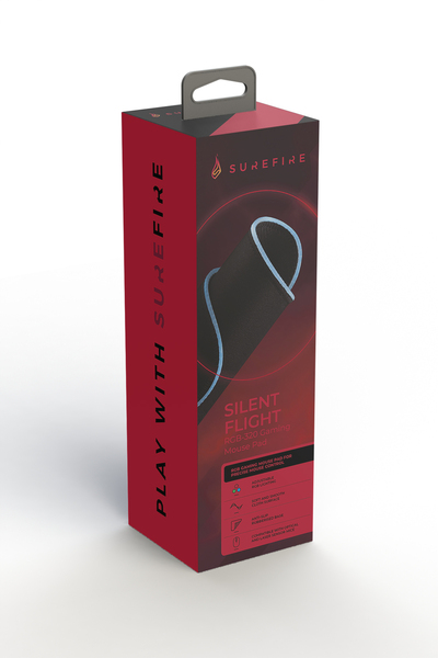 Surefire Silent Flight RGB-320 RGB gaming musmatta, 320x260 mm, svart