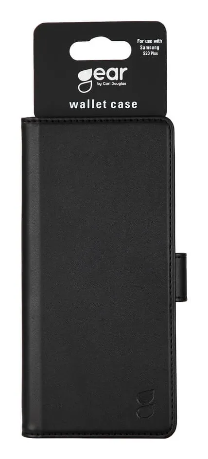 GEAR Wallet, Galaxy S20 Plus -lompakkokotelo, Musta
