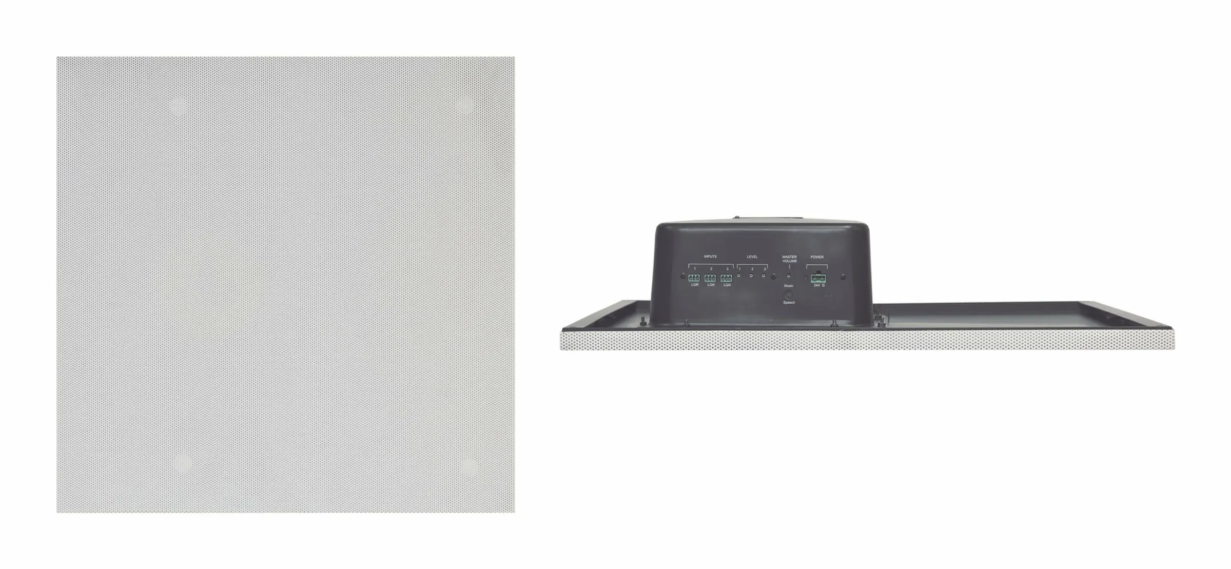 KRAMER TAVOR-8-T Powered 8inch Woofer 4 Pivoting Tweeters Ceiling Tile Speaker