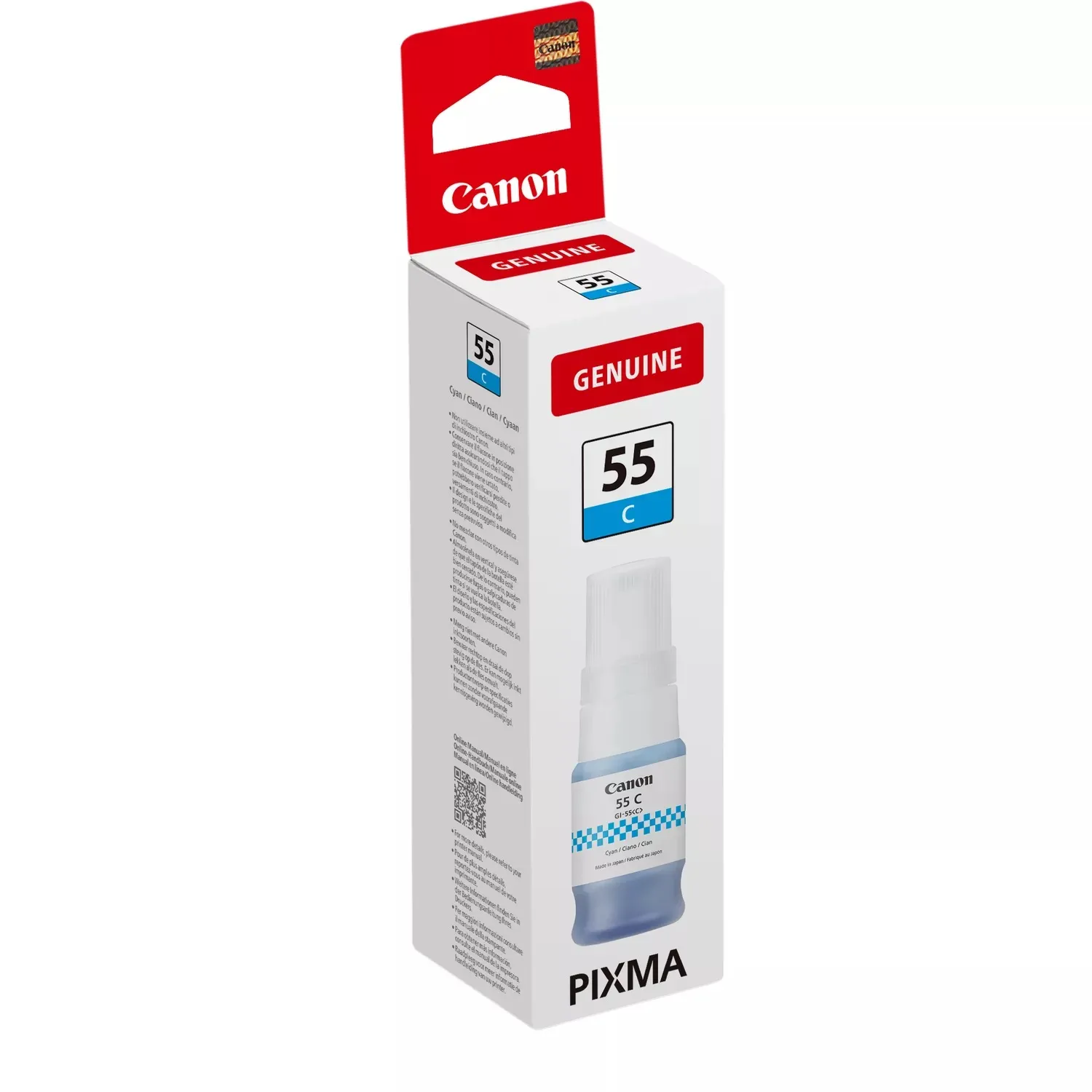 Canon GI-55 -mustepullo, 40 ml, syaani