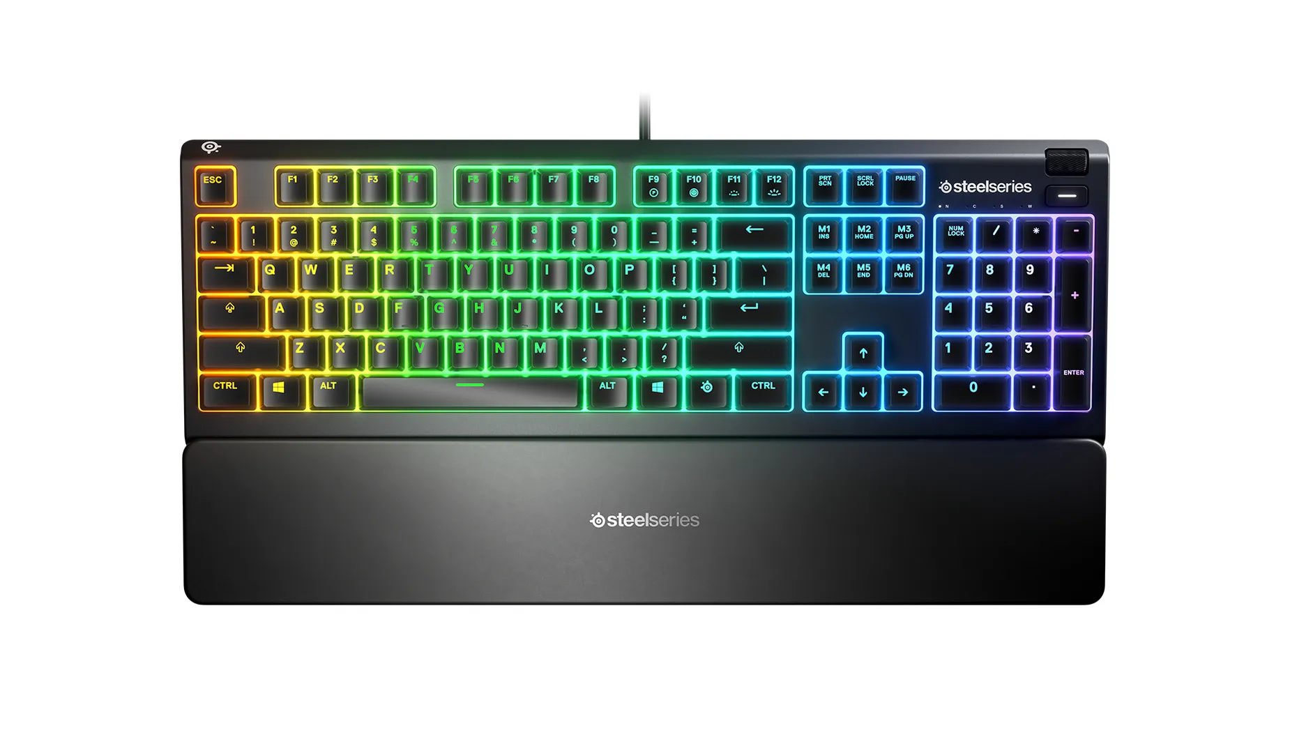 SteelSeries Apex 3, Whisper Quiet -pelinäppäimistö, musta