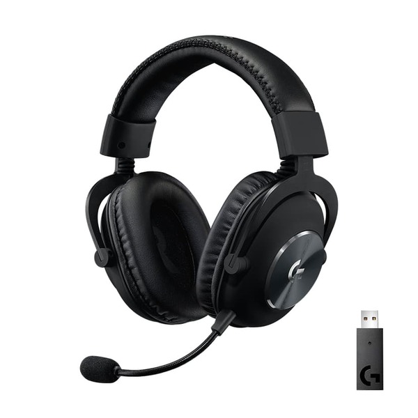 Logitech PRO X Wireless LIGHTSPEED Wireless Gaming Headset, Black