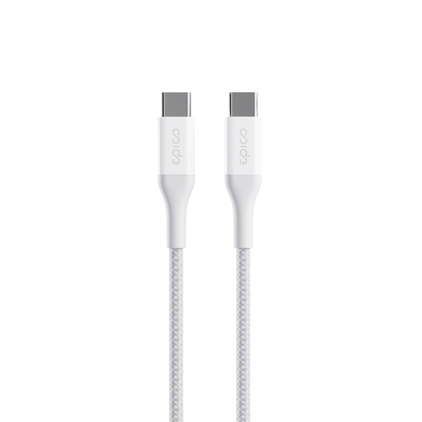 Epico USB-C cable, 240W, 1.2 m, White