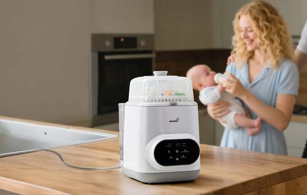 GROWNSY EaseClean 4-in-1 Automatic Baby Bottle Washer, Sterilizer and Dryer