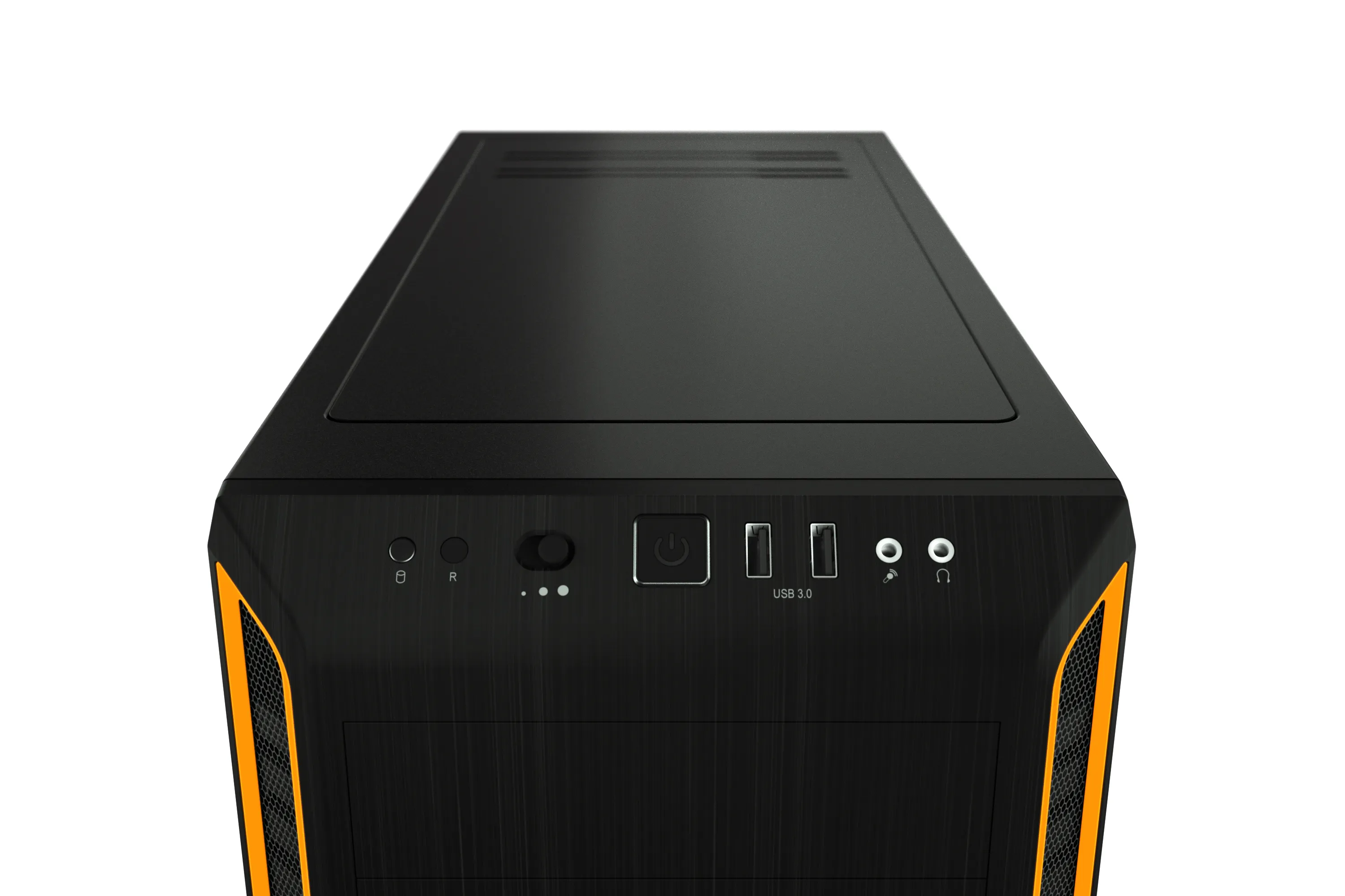 be quiet! Pure Base 600 Window - miditower chassi, f&ouml;nster, Black, Orange