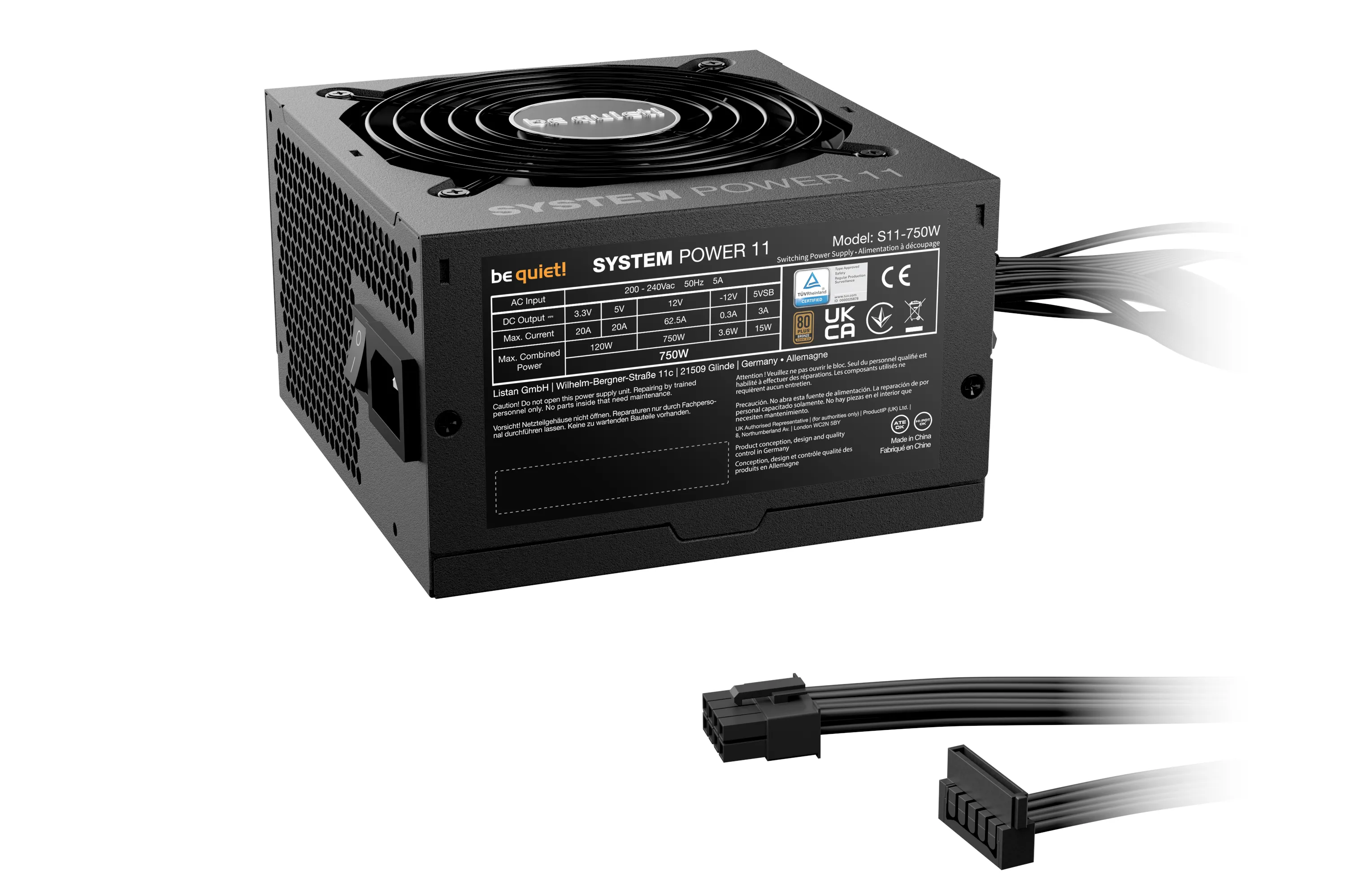 be quiet! System Power 11 750W - PSU, 80 Plus Bronze