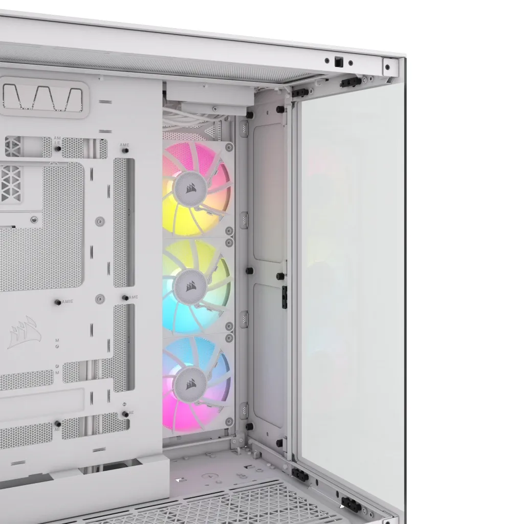 Corsair iCUE LINK 6500X RGB Tempered Glass - midi chassi, f&ouml;nster, vit