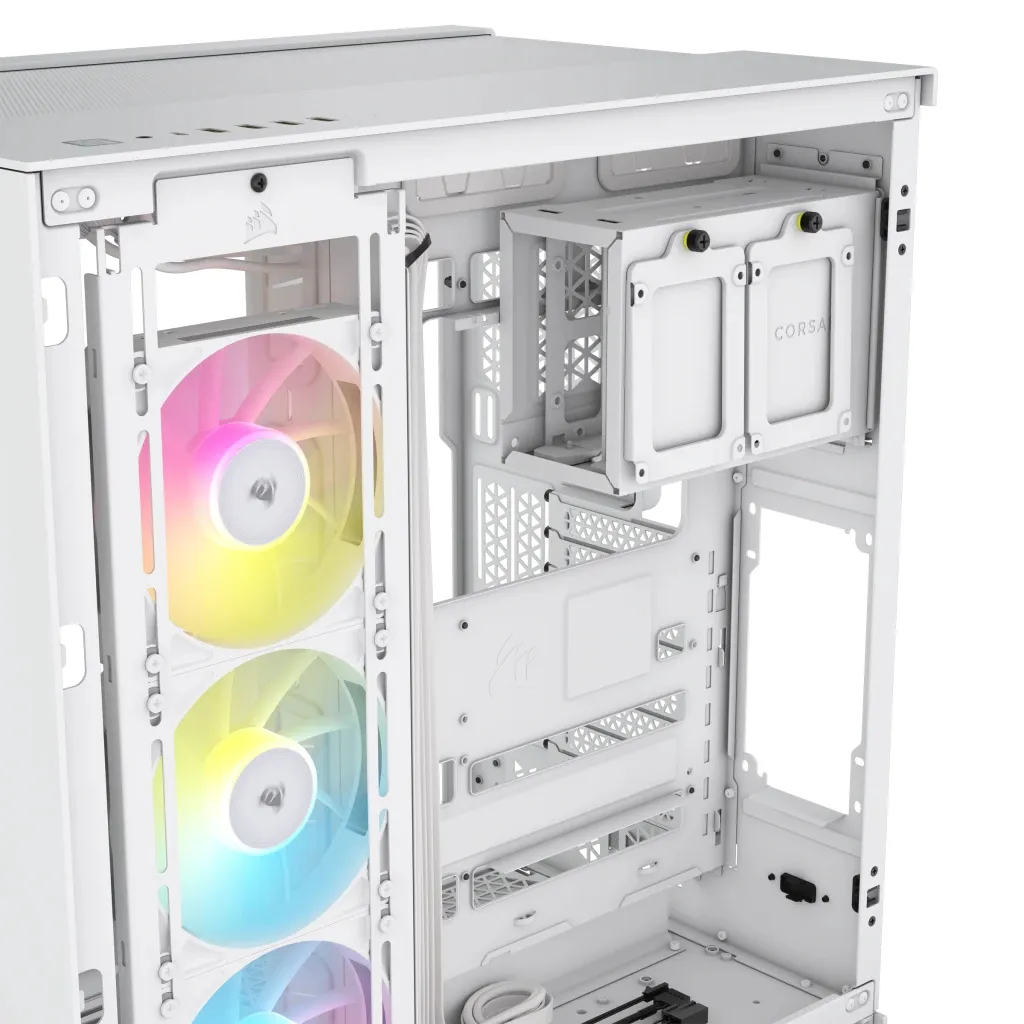 Corsair iCUE LINK 6500X RGB Tempered Glass - midi chassi, f&ouml;nster, vit