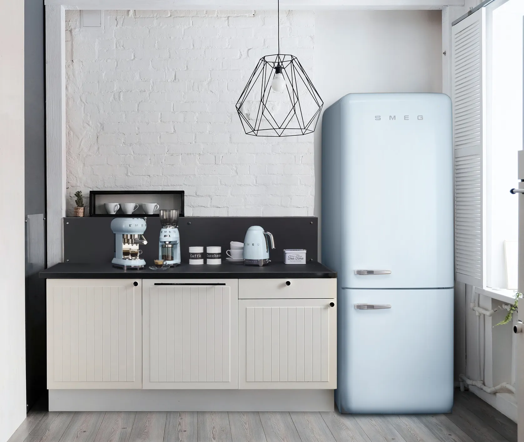 Smeg 50's Style - coffee grinder, Pastel Blue