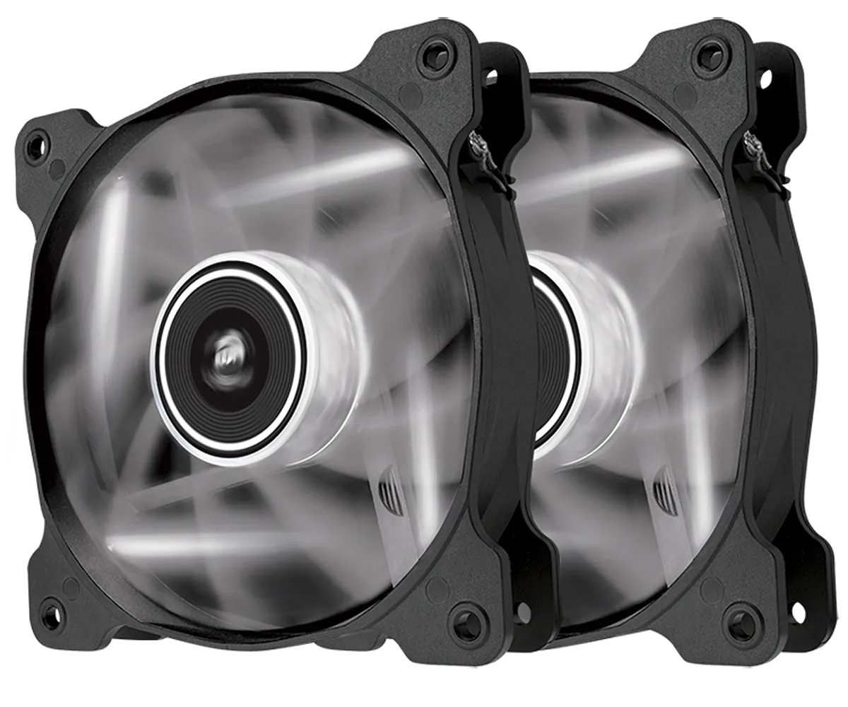 Corsair Fan, SP120, White LED High Pressure Fan, Dual pack