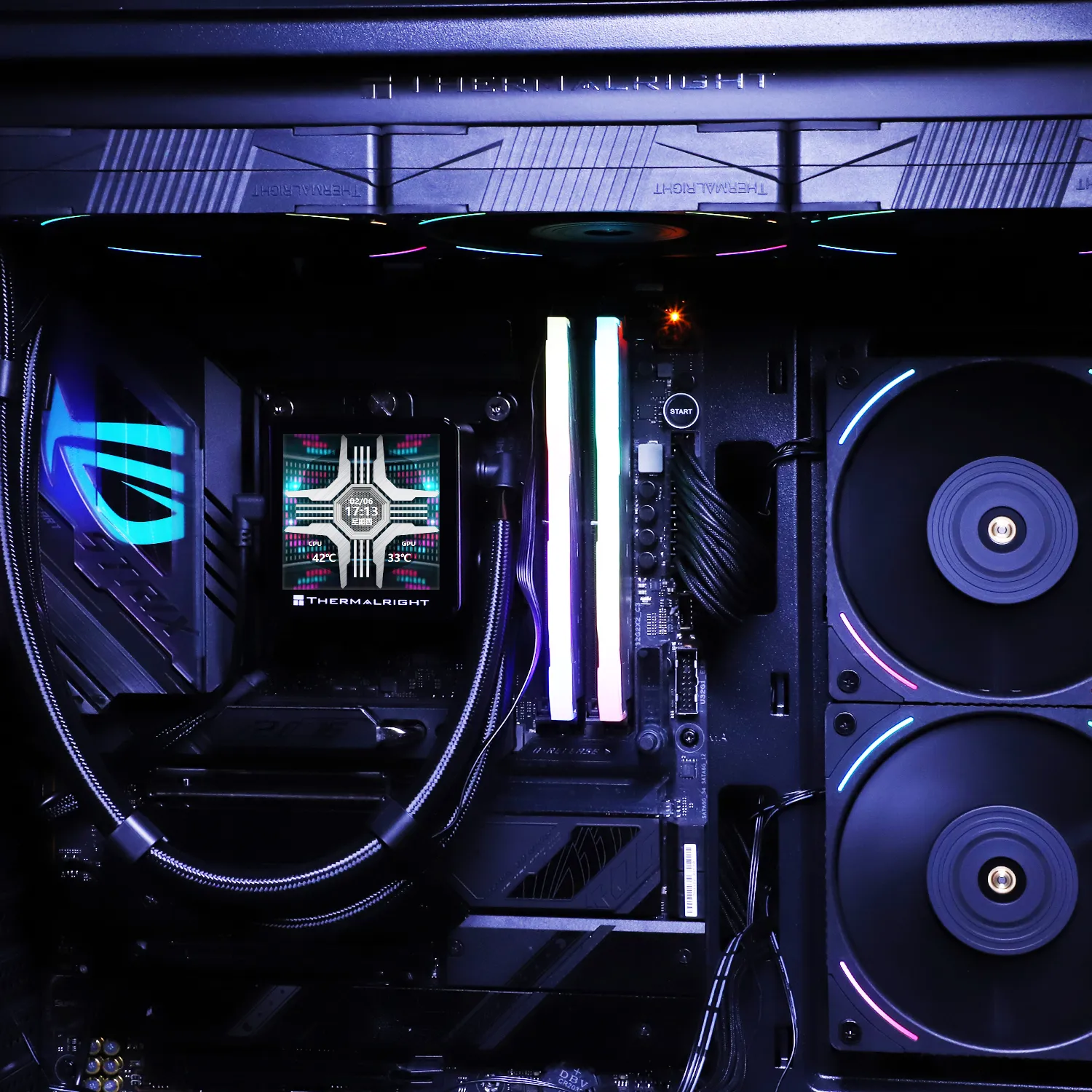 Thermalright Frozen Vision V2 360 ARGB v&auml;tskekylare, svart