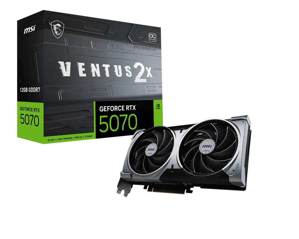 MSI GeForce RTX 5070 12G VENTUS 2X OC 12GB - graphics card