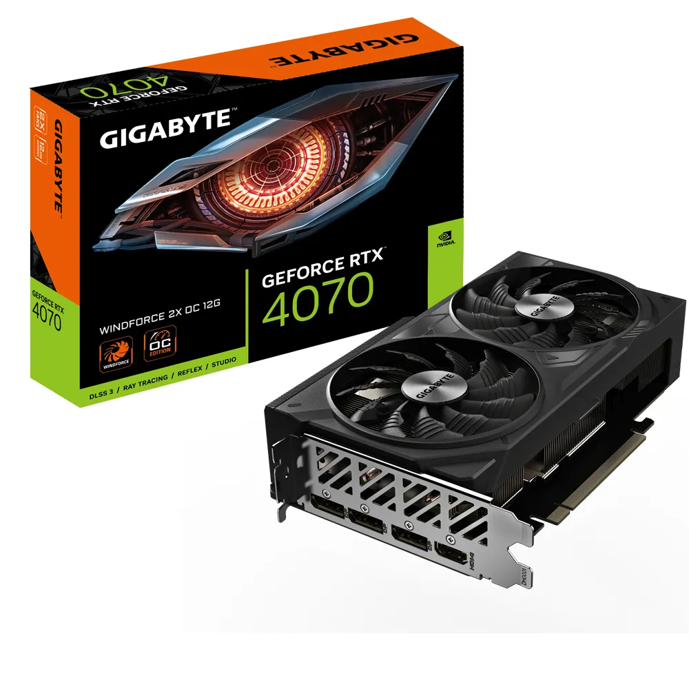 Gigabyte GeForce RTX 4070 Windforce 2X OC 12GB - graphics card