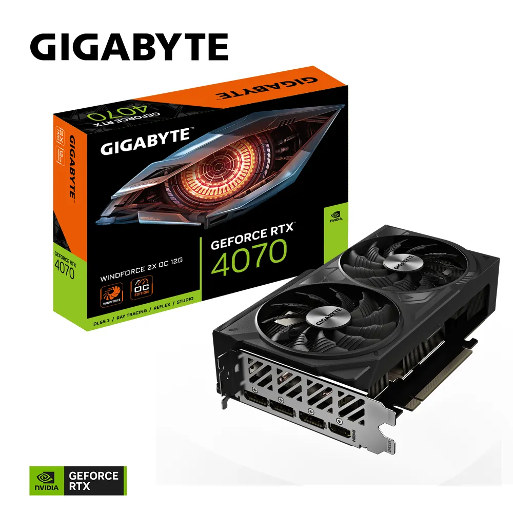 Gigabyte GeForce RTX 4070 Windforce 2X OC 12GB - graphics card