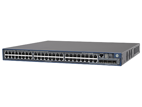 HPE 5500-48G-PoE+ SI Switch with 2 Interface Slots - Kytkin - L4 - Hallinnoitu - 48 x 10/100/1000 (PoE) + 4 x jaettu SFP - r&auml;kkiin asennettava - PoE