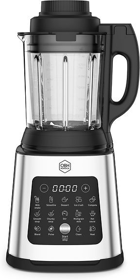 OBH Nordica Perfectmix Cook LH835DS0 1400 W 1,75 l -tehosekoitin, ruostumaton ter&auml;s ja musta
