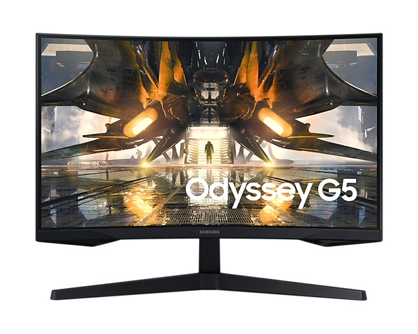 Samsung 27&quot; Odyssey G5 QHD, VA -kaareva pelin&auml;ytt&ouml;