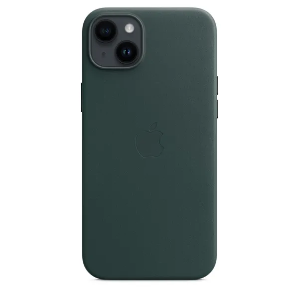 Apple iPhone 14 Plus, MagSafe - leather case, Forest Green