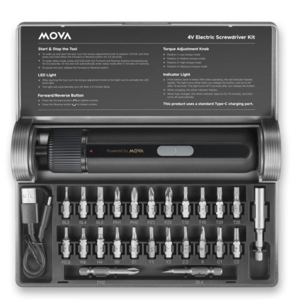 MOVA MSD008 3.6 volt Electric Screwdriver