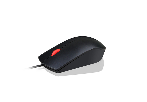 Lenovo Laser 3-Button USB PS/2 Wired Mouse, Black