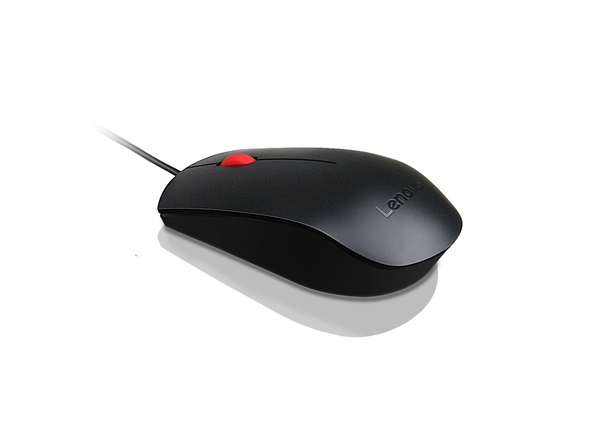 Lenovo Laser 3-Button USB PS/2 Wired Mouse, Black