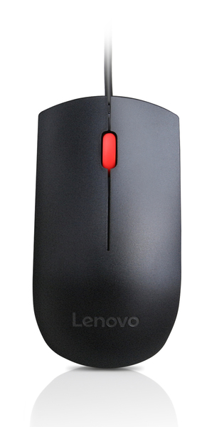 Lenovo Laser 3-Button USB PS/2 Wired Mouse, Black