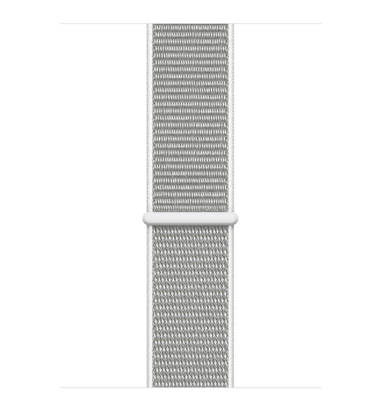 Apple Watch Series 4 GPS + Cellular 40mm, Silver Aluminum Case with Seashell Sport Loop