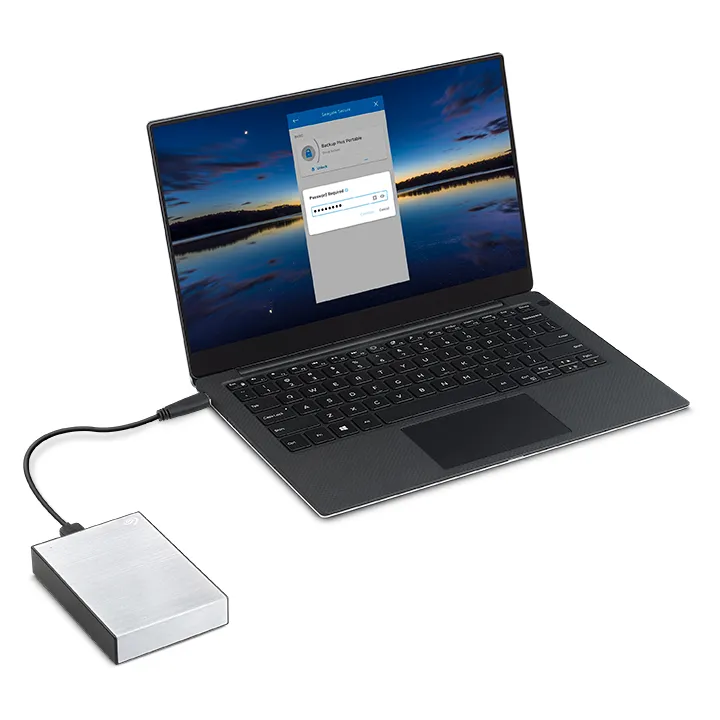 Seagate One Touch 1 Tt -ulkoinen kovalevy, hopea