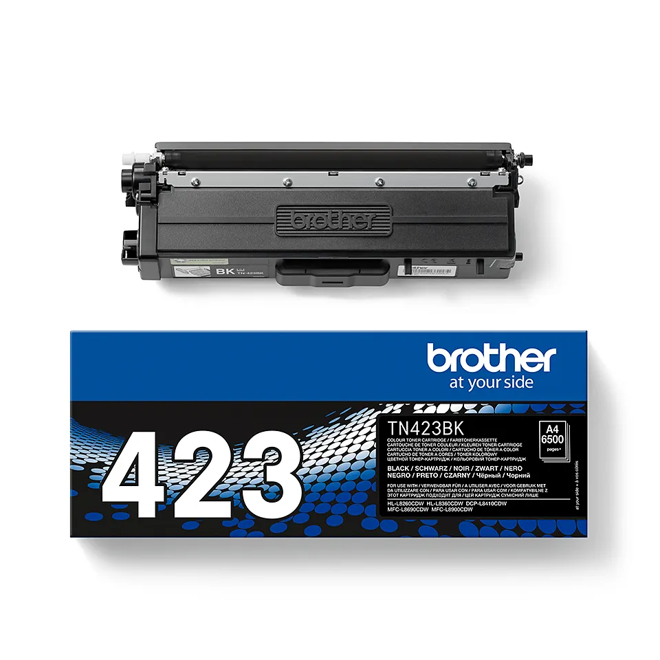 Brother TN423BK toner cartridge, Black
