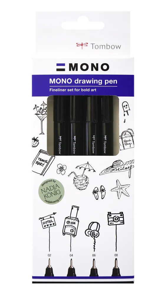 Fineliner Tombow MONO drawing set Bold (4)