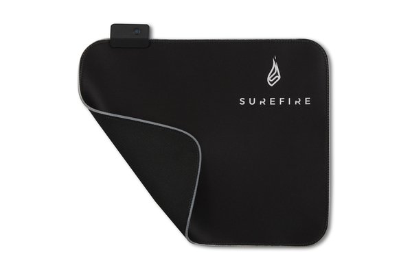 Surefire Silent Flight RGB-320 RGB Gaming Mousepad, 320x260 mm, Black