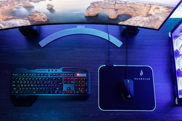 Surefire Silent Flight RGB-320 RGB gaming musmatta, 320x260 mm, svart