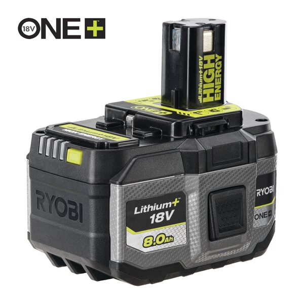 Ryobi ONE+ RB1880T 18V High Energy Lithium+ Battery 8,0 Ah
