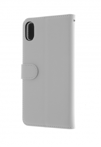 Insmat Flip Case, iPhone XS Max - pl&aring;nboksfodral, Vit