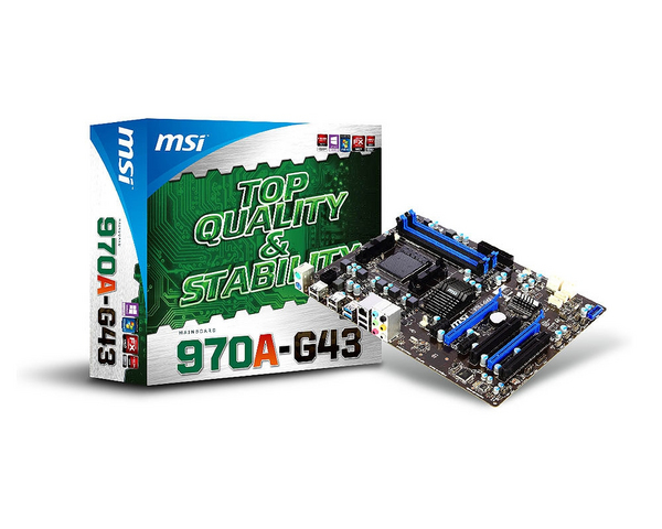 MSI 970A-G43 | Socket AM3+ | ATX