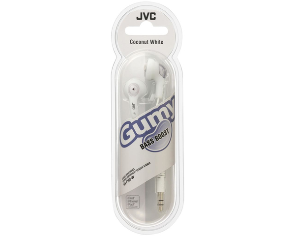 JVC H&ouml;rlur Gumy Bass-Boost In-Ear Vit