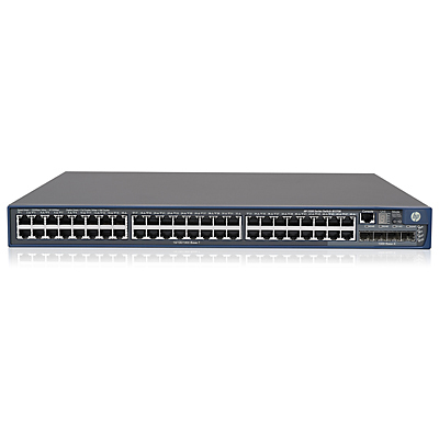 HPE 5500-48G-PoE+ SI Switch with 2 Interface Slots - Kytkin - L4 - Hallinnoitu - 48 x 10/100/1000 (PoE) + 4 x jaettu SFP - r&auml;kkiin asennettava - PoE